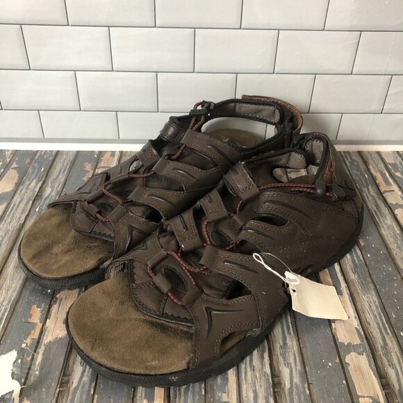 Coleman Kyran Excursion Series Mens Size 13 Brown Leather Sandals IMK/5518 NWOT - Picture 1 of 10